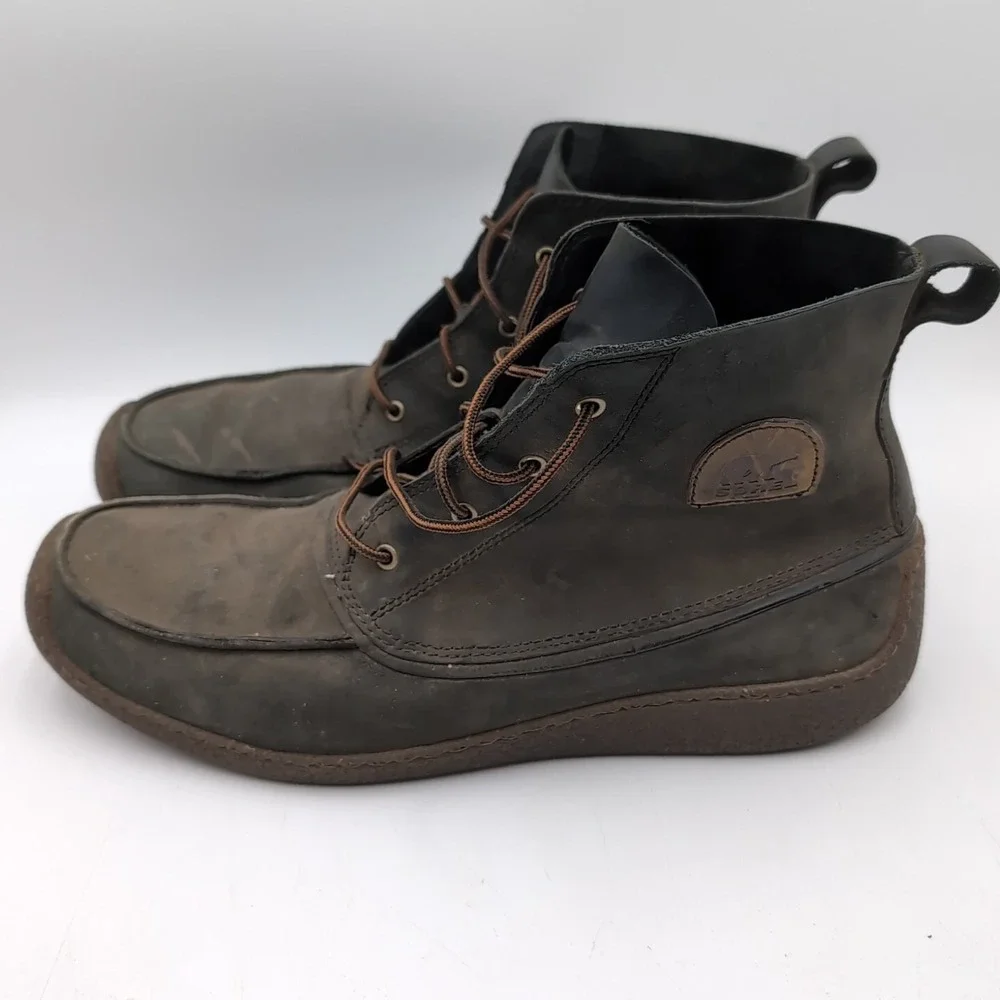 Sorel‎ Chukka Chugalug Boots Men's Size 14 British Leather Rubber Sole Shoe